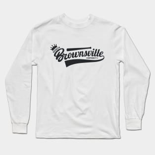 Brownsville New York Brooklyn - Brownsville  Brooklyn Schriftzug - Vintage Brownsville Logo Long Sleeve T-Shirt